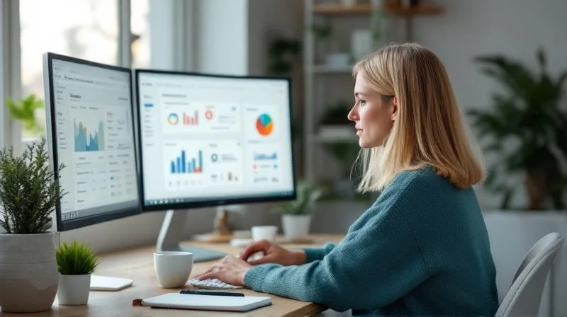 Quereinsteiger im Bielefelder Homeoffice nutzt KI-Tools für Prozessautomatisierung in einem Mittelstandsunternehmen